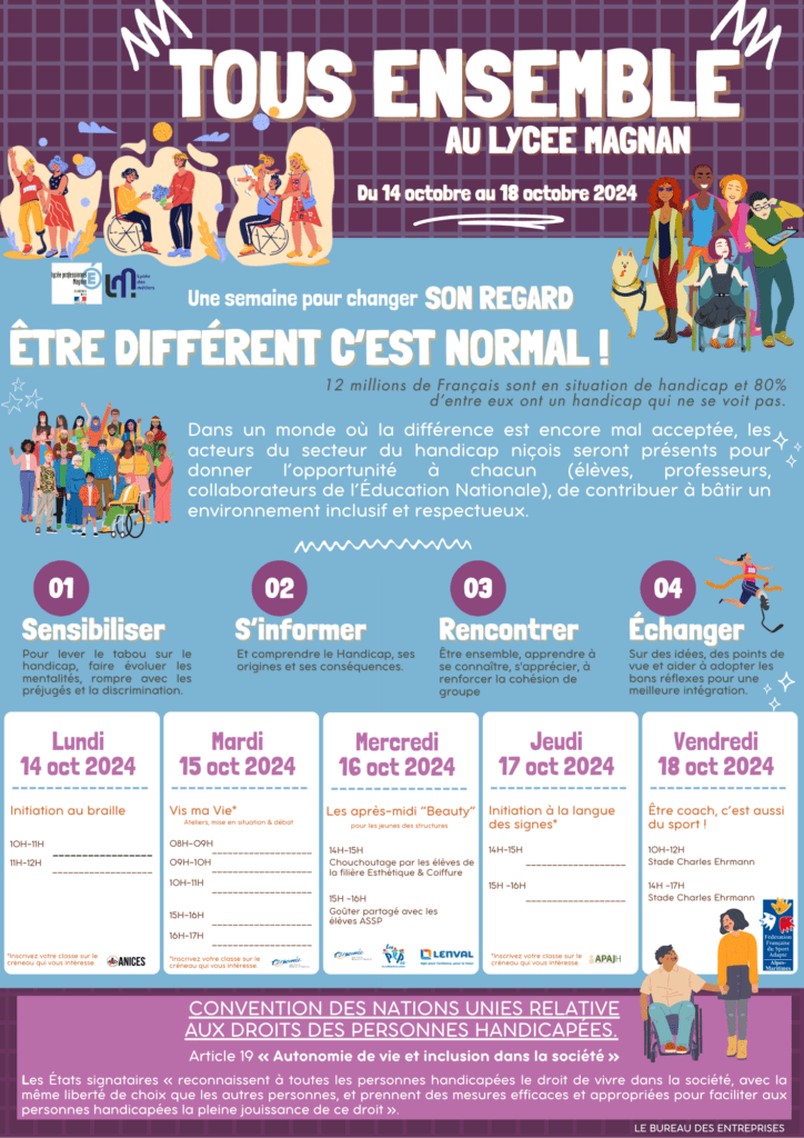 tous ensemble au lycée magnan 2024